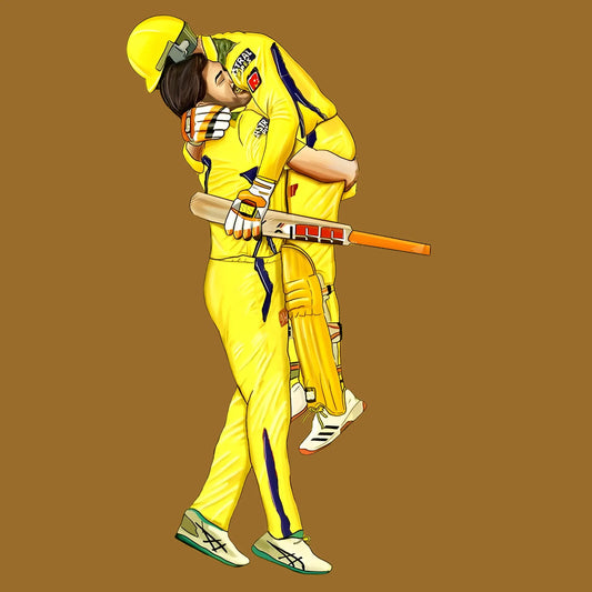 Victory Embrace | Cricket Iron-On Patch |Fabstik