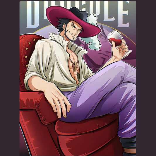 Dracula Mihawk Style | One Piece Iron-On Patch |Fabstik