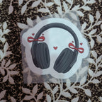 Bow Headphones | Iron-On-Patch | Fabstik