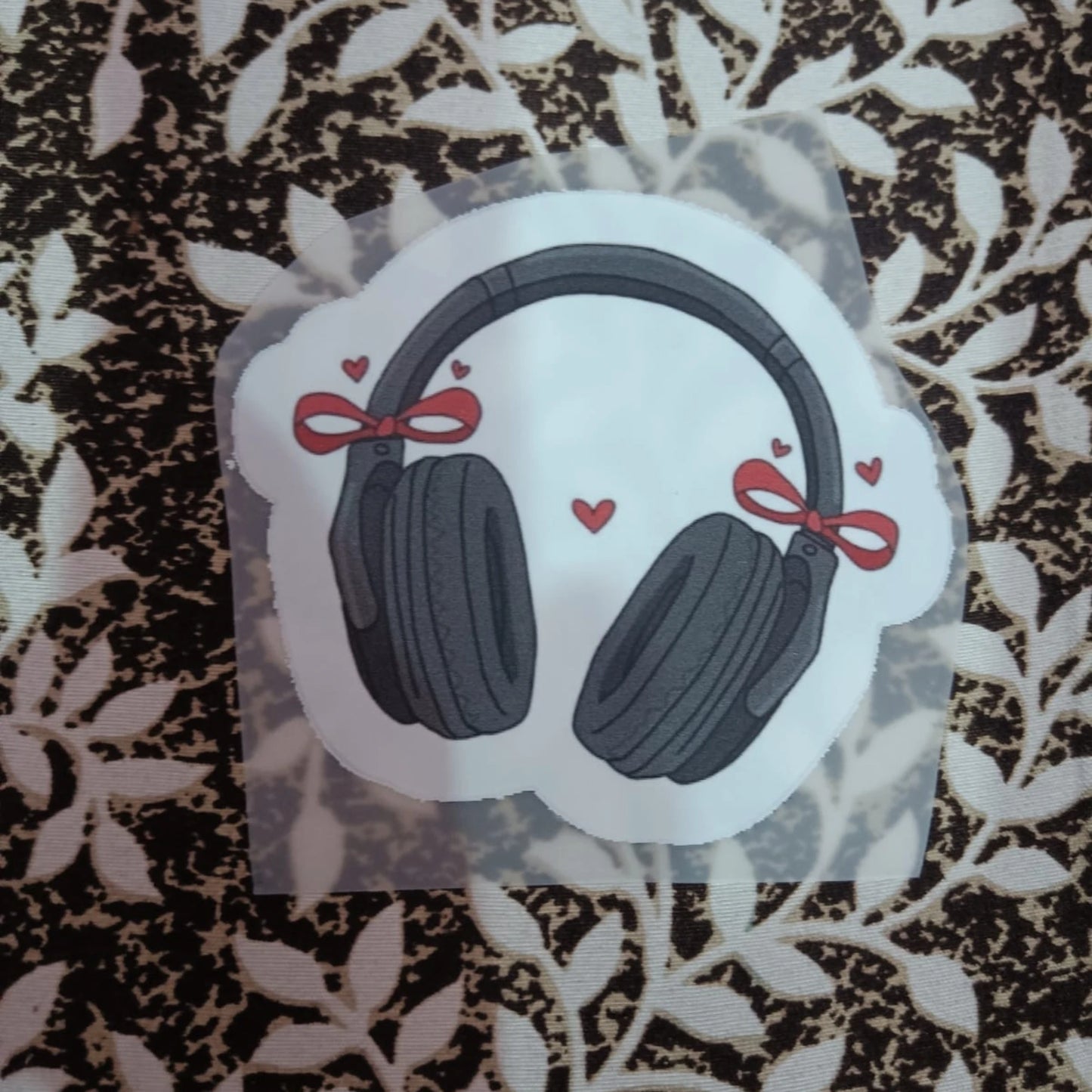 Bow Headphones | Iron-On-Patch | Fabstik