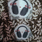 Bow Headphones | Iron-On-Patch | Fabstik