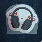 Bow Headphones | Iron-On-Patch | Fabstik