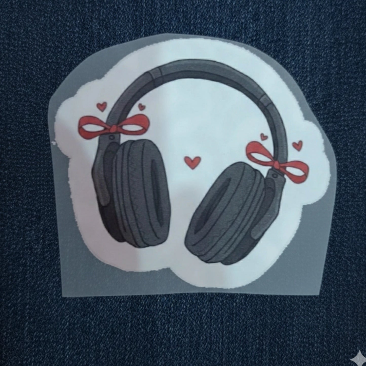 Bow Headphones | Iron-On-Patch | Fabstik