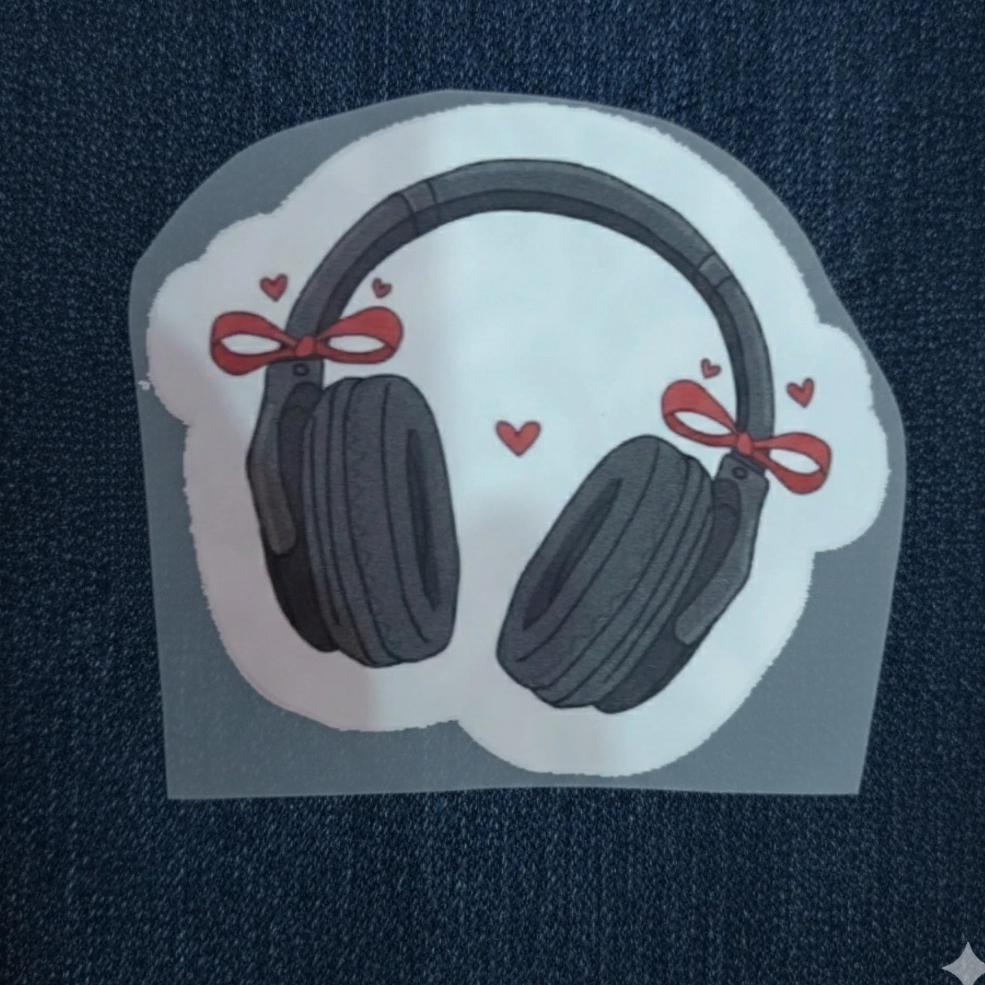 Bow Headphones | Iron-On-Patch | Fabstik