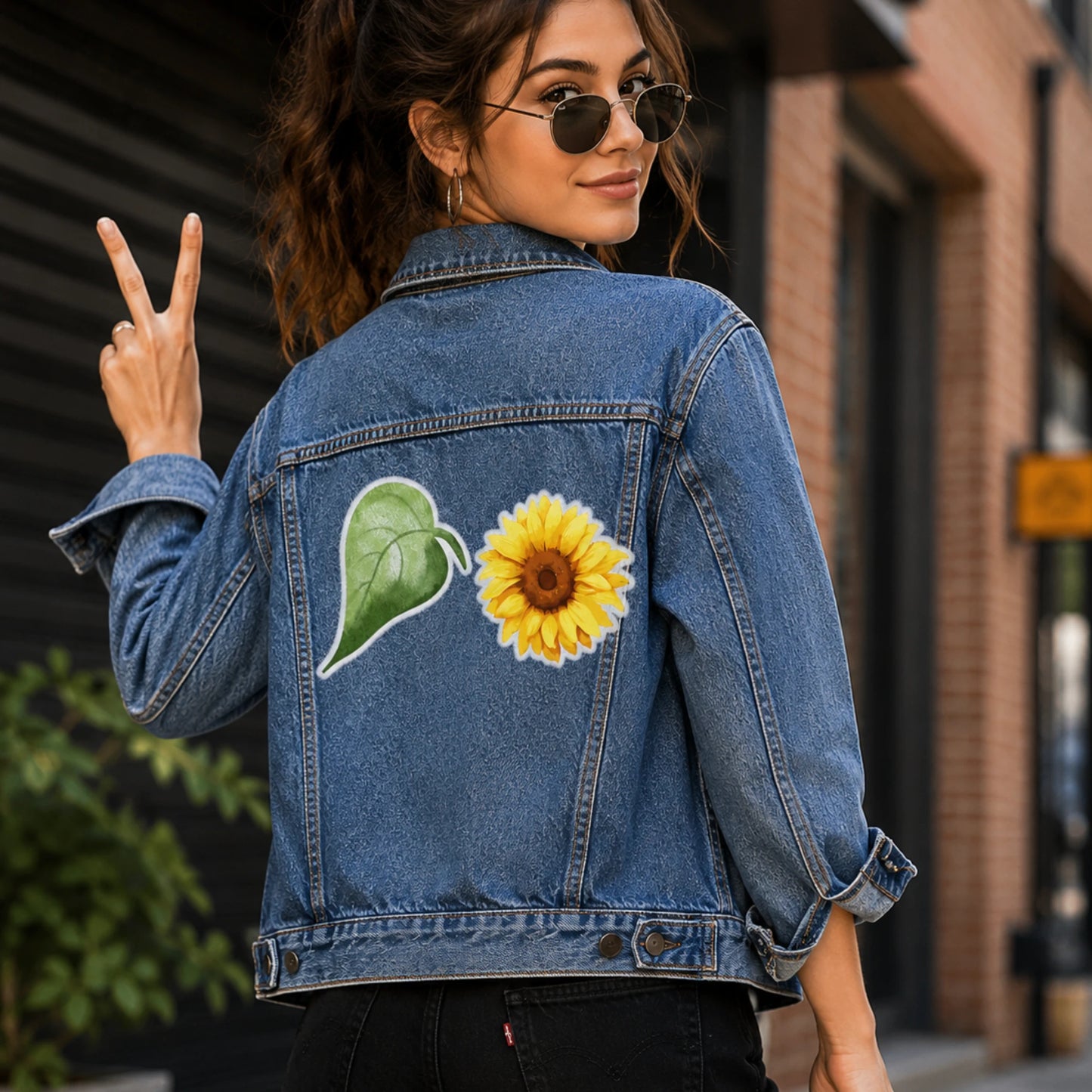 Boho Sunflower | Iron-On-Patch | Fabstik