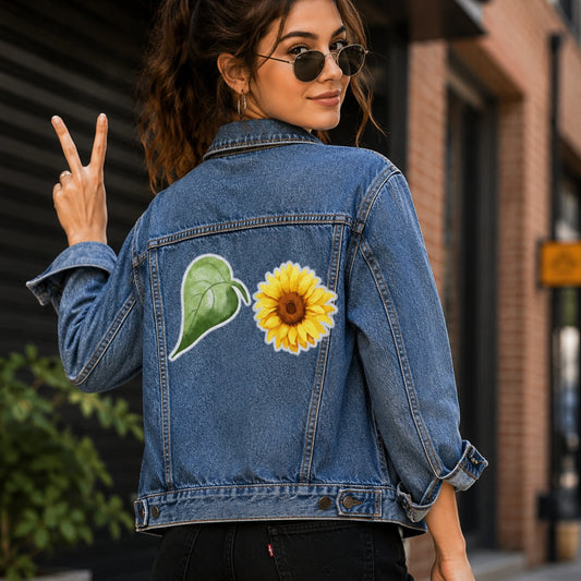 Boho Sunflower | Iron-On-Patch | Fabstik