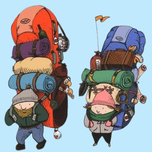 Backpackers | Travel & Adventure Iron-On Patch |Fabstik