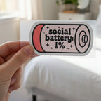 Social Battery | Iron-On-Patch | Fabstik