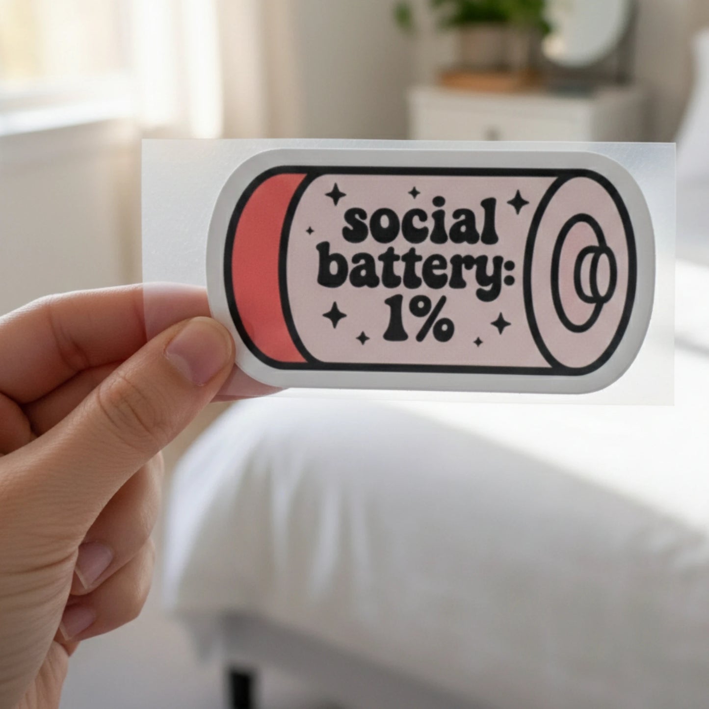 Social Battery | Iron-On-Patch | Fabstik