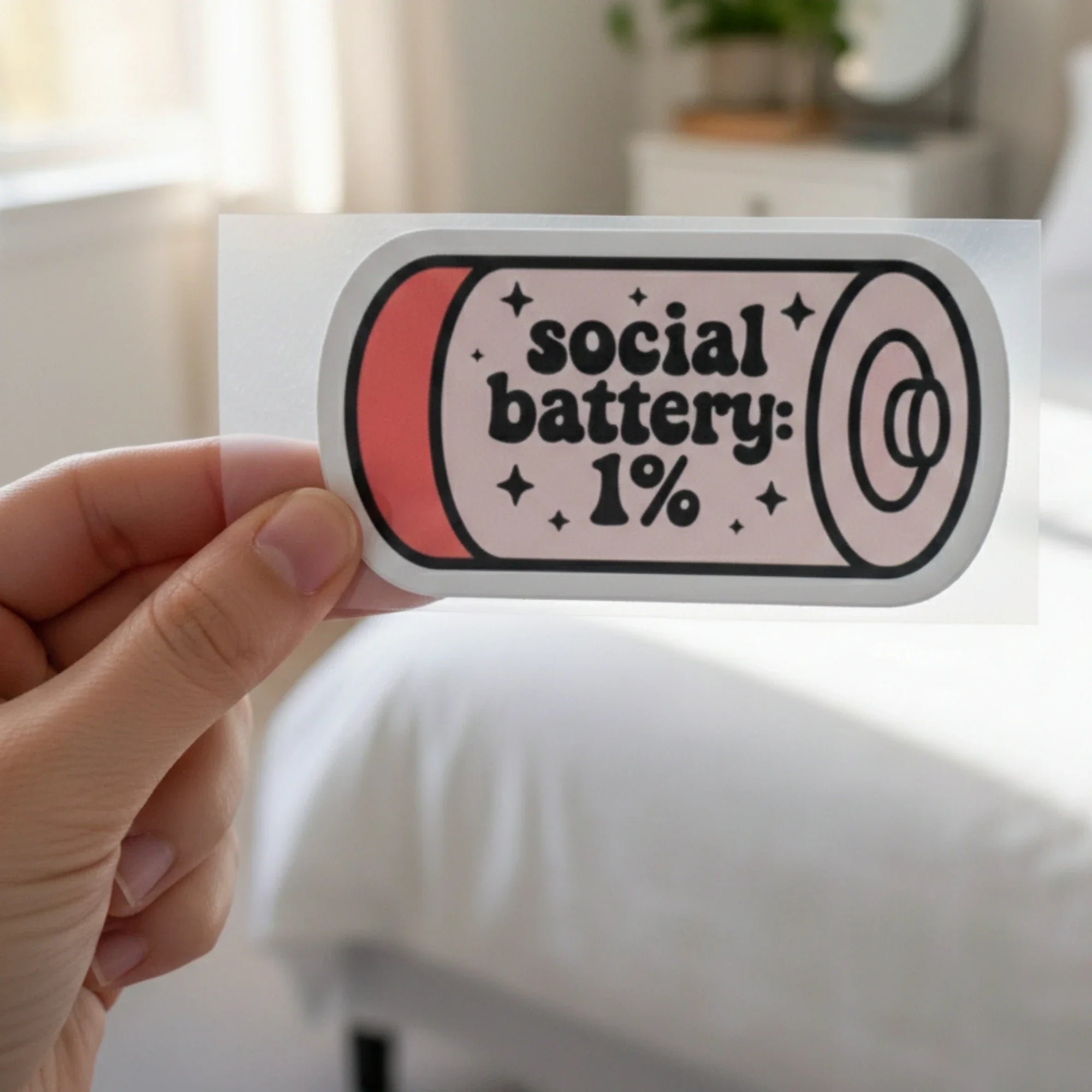 Social Battery | Iron-On-Patch | Fabstik