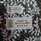 Ticket To Delululand | Iron-On-Patch | Fabstik