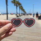 Heart Sunglass | Iron-On-Patch | Fabstik