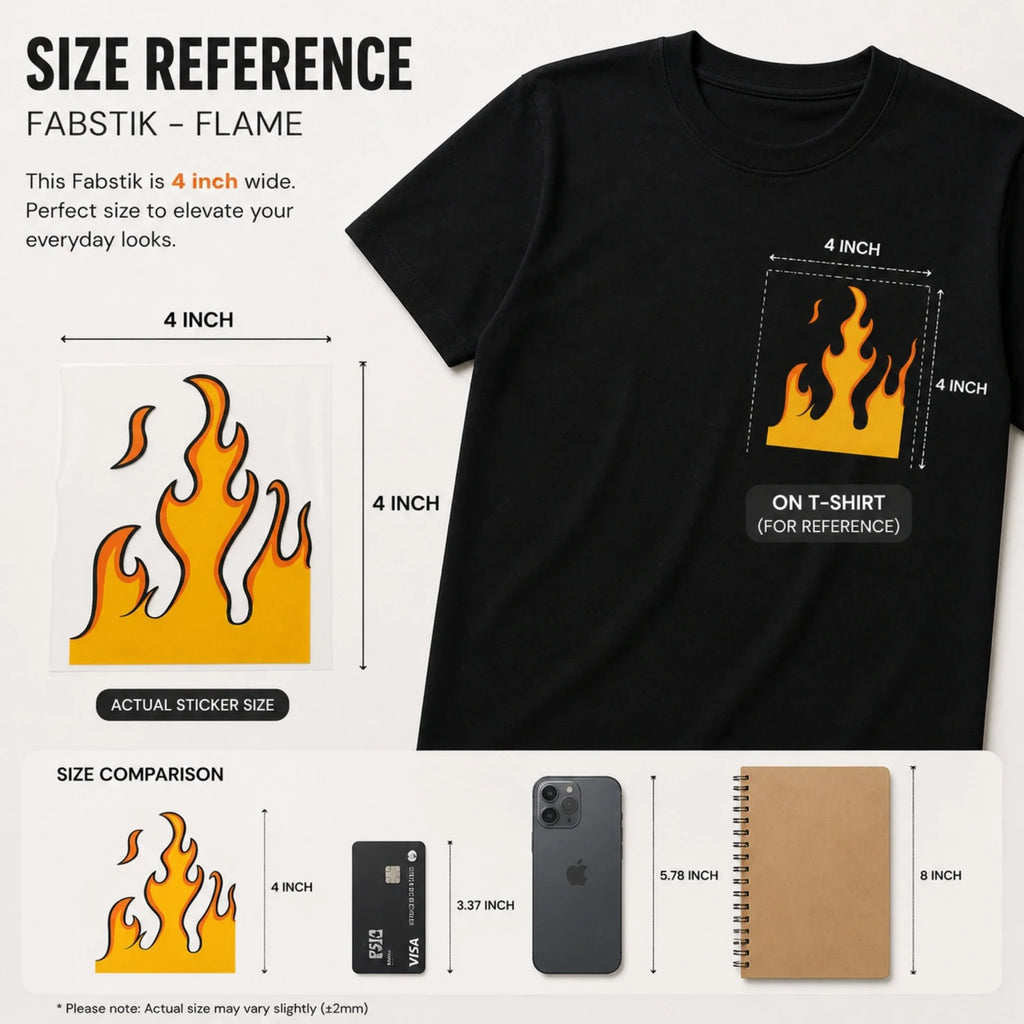 Fire | Iron-On-Patch | Fabstik