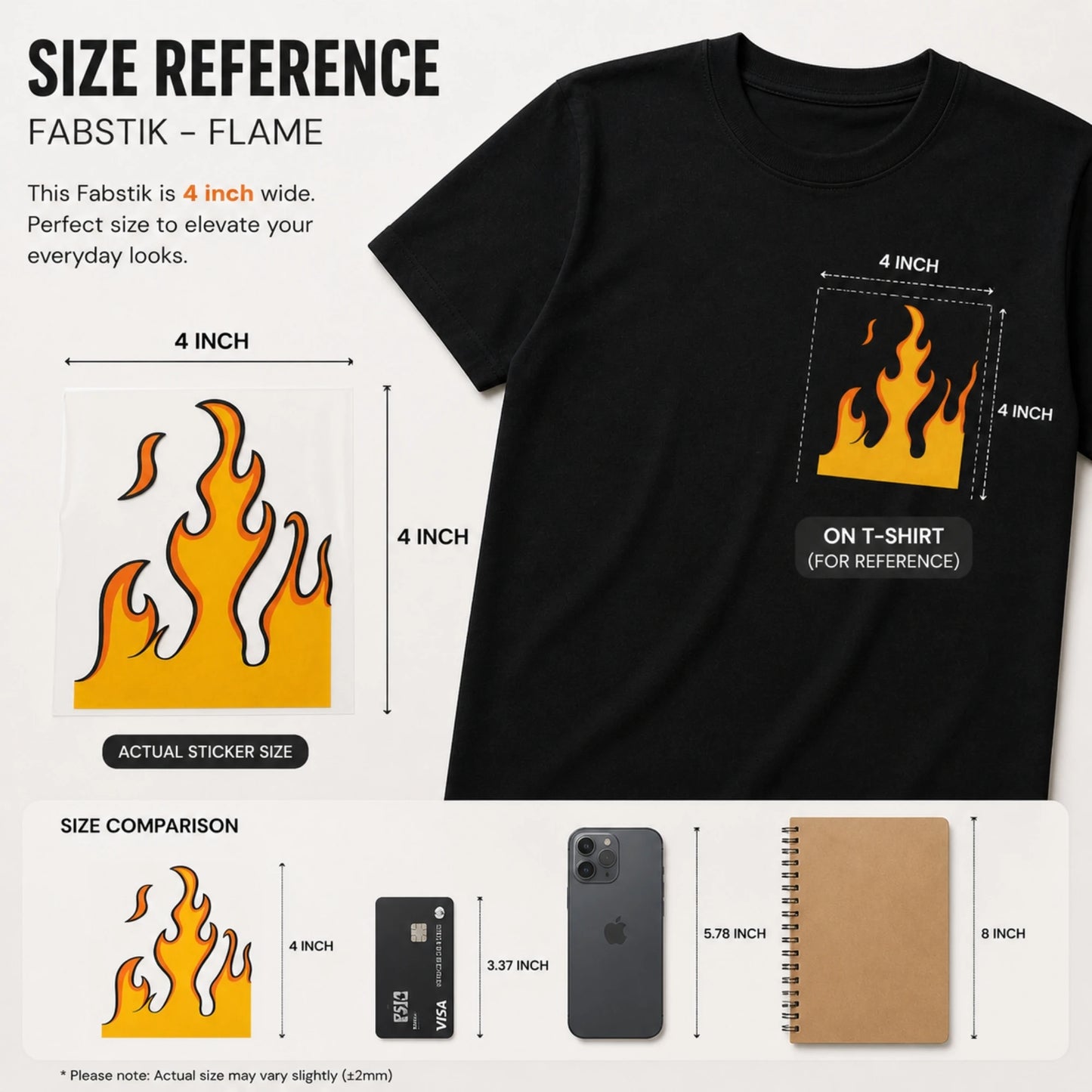 Fire |  Iron-On-Patch | Fabstik