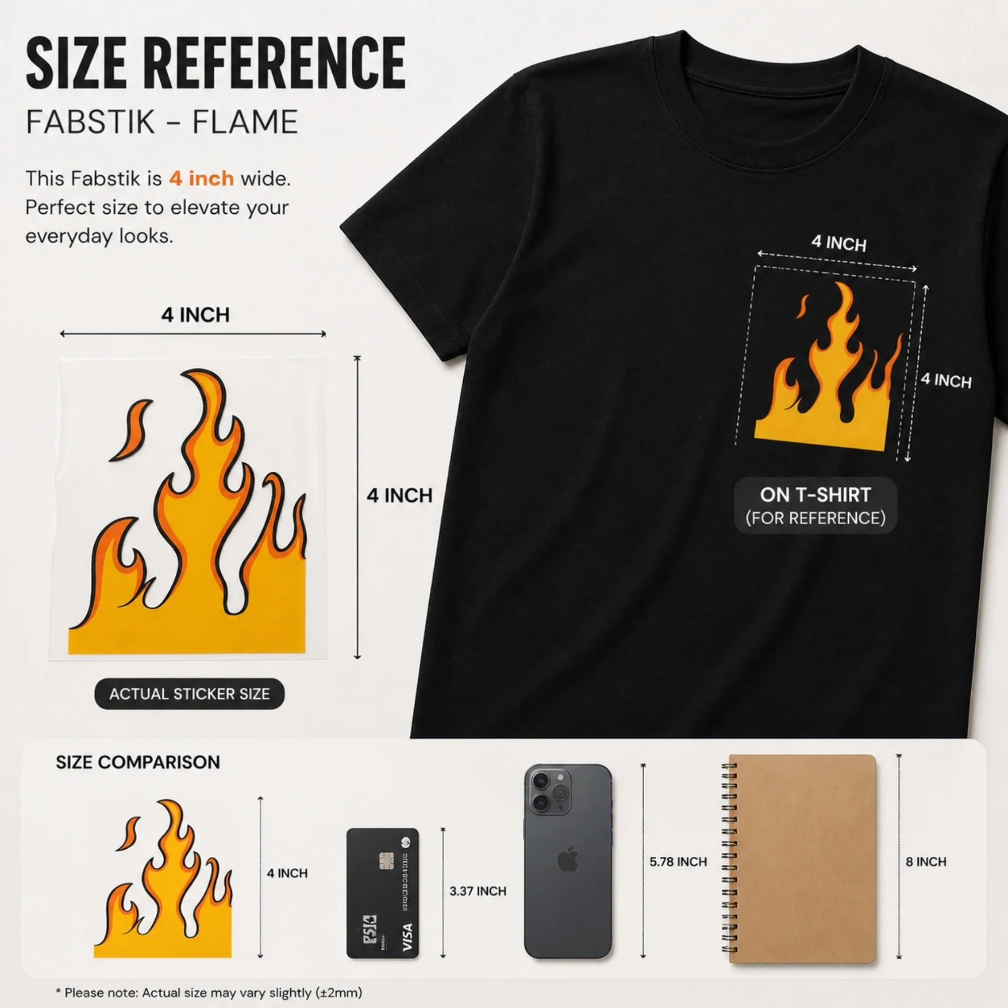 Fire | Iron-On-Patch | Fabstik