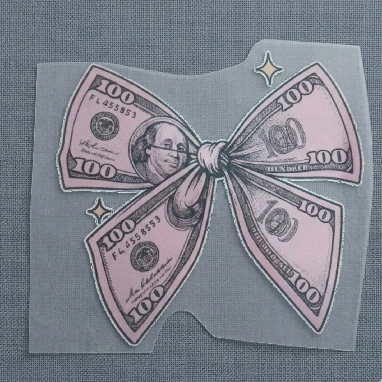 Money Bow  | Iron-On-Patch | Fabstik