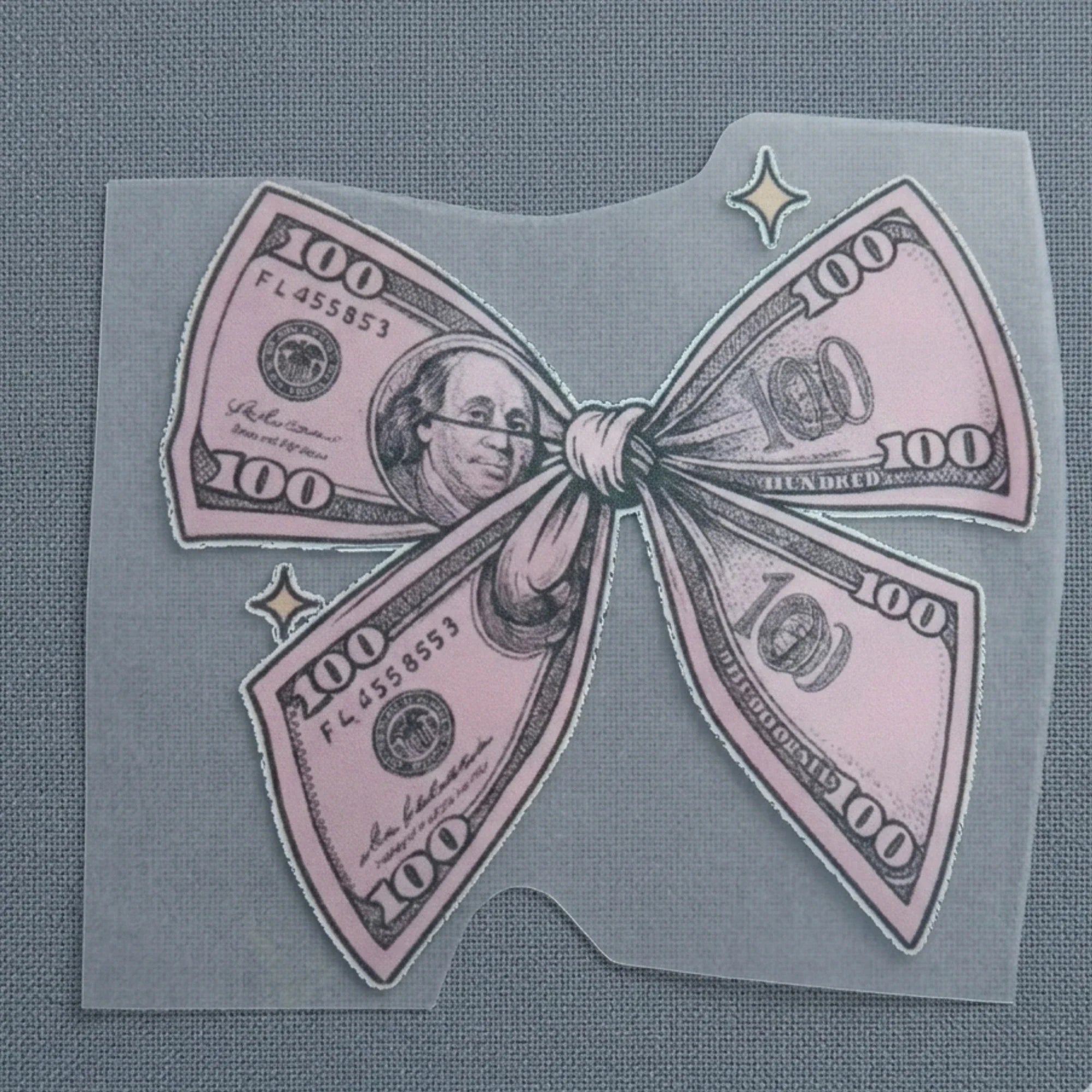 Money Bow | Iron-On-Patch | Fabstik