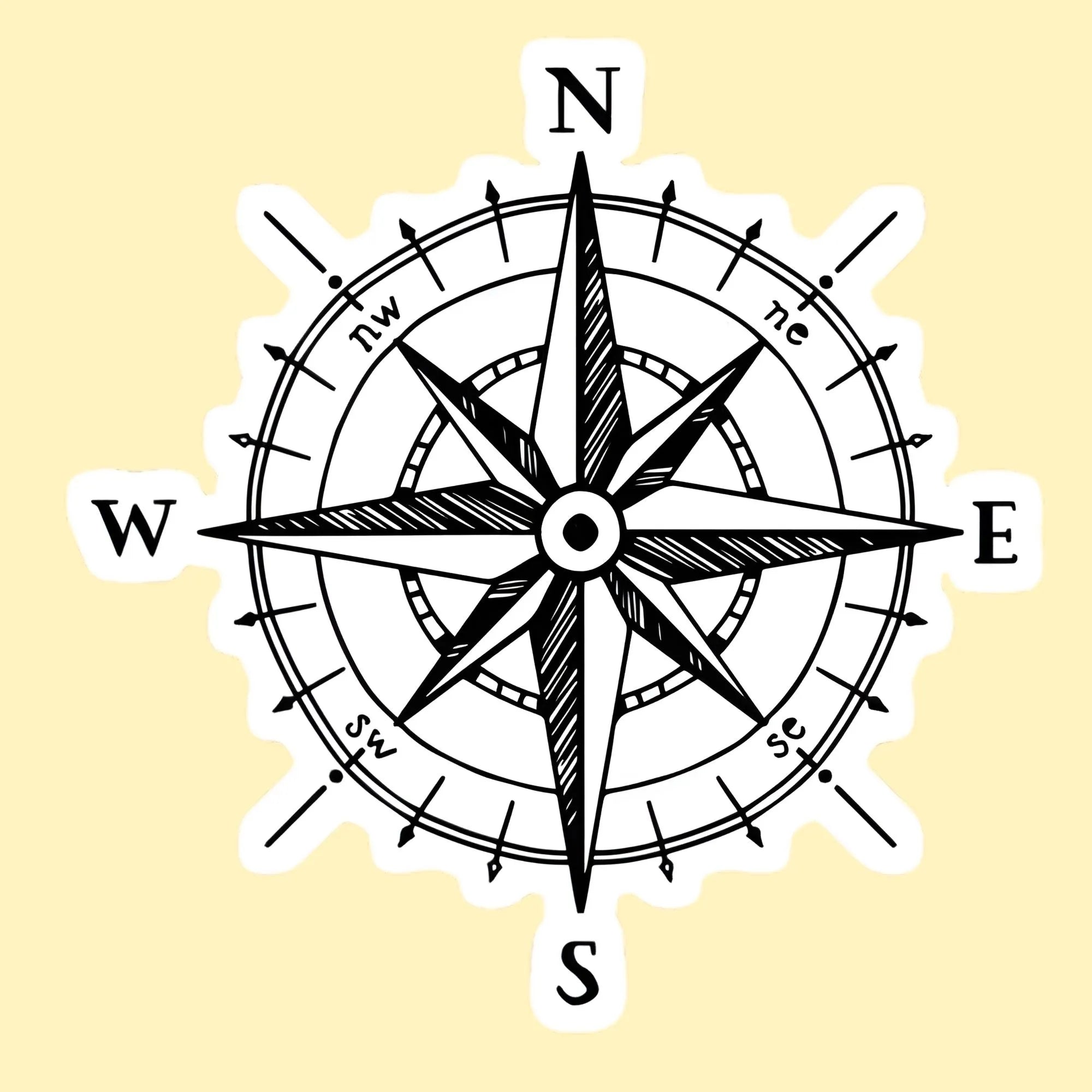 Compass | Travel & Adventure Iron-On Patch | Fabstik