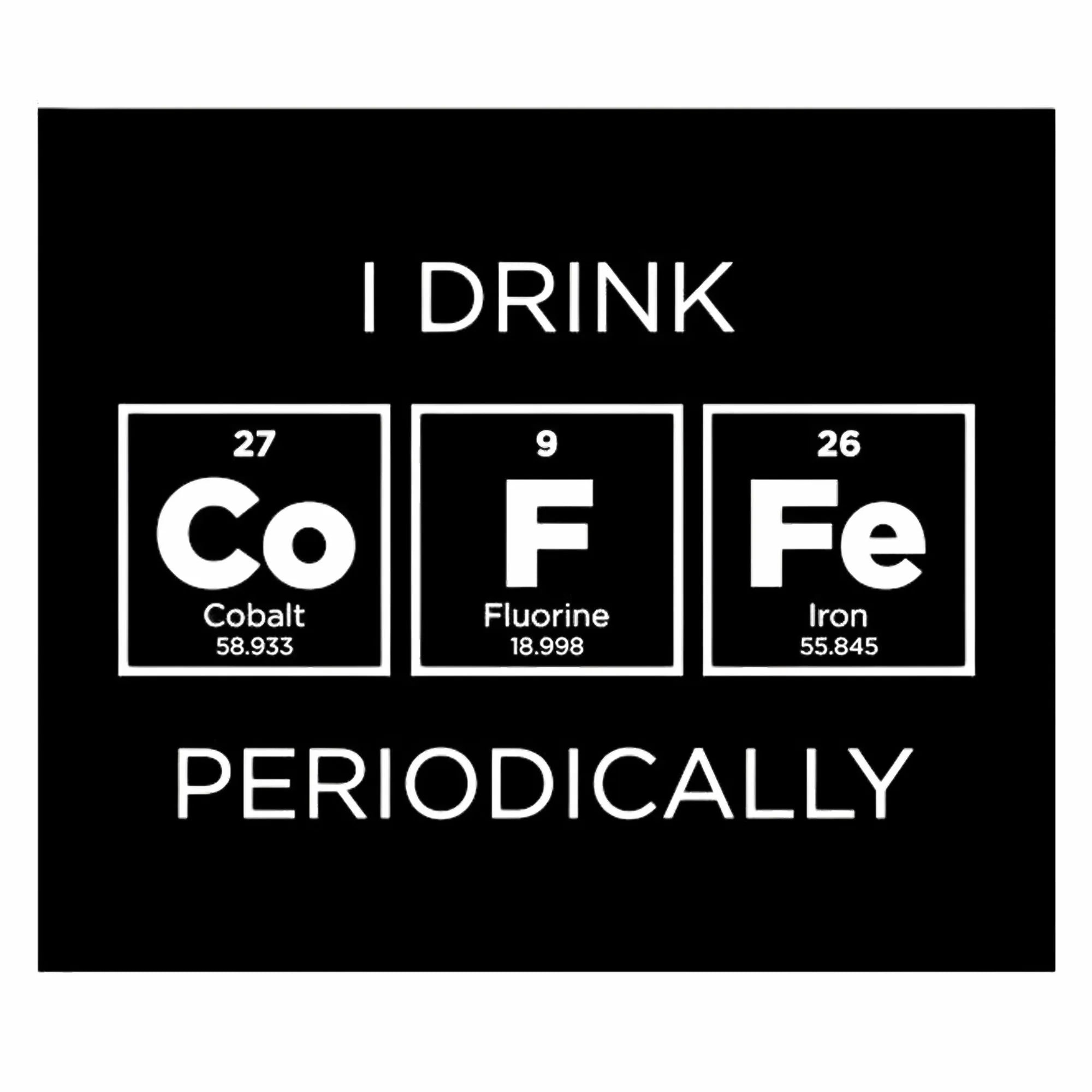 Coffee Periodically | Coffee Lovers Iron-On Patch | Fabstik
