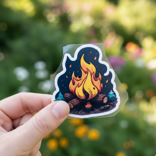 Campfire | Travel & Adventure Iron-On Patch |Fabstik