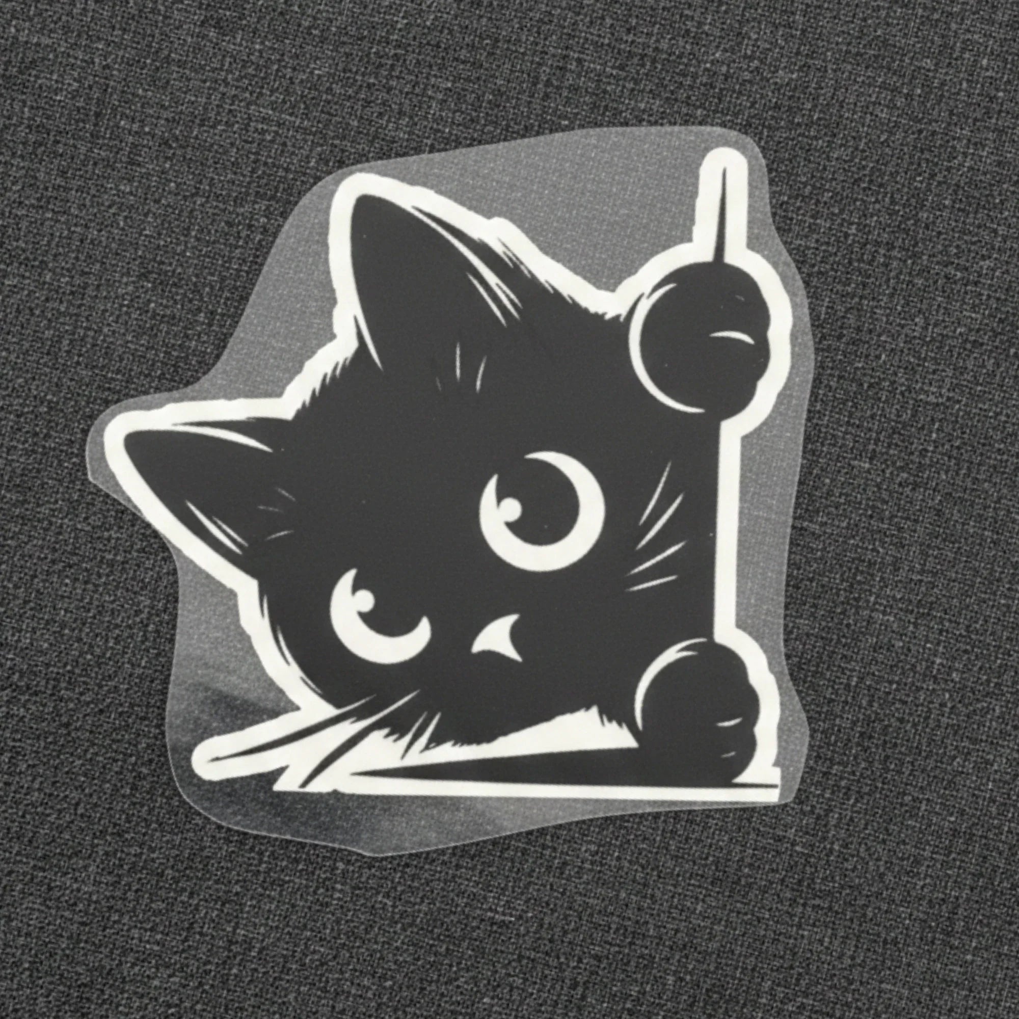 Peeking Kitten | Cat Iron-On Patch | Fabstik