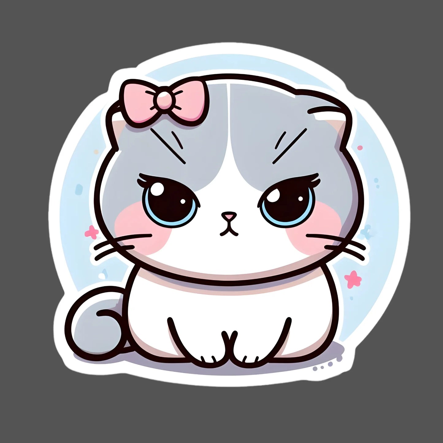 Scottish Fold Cat | Cat Iron-On Patch |Fabstik