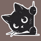 Peeking Kitten | Cat Iron-On Patch | Fabstik