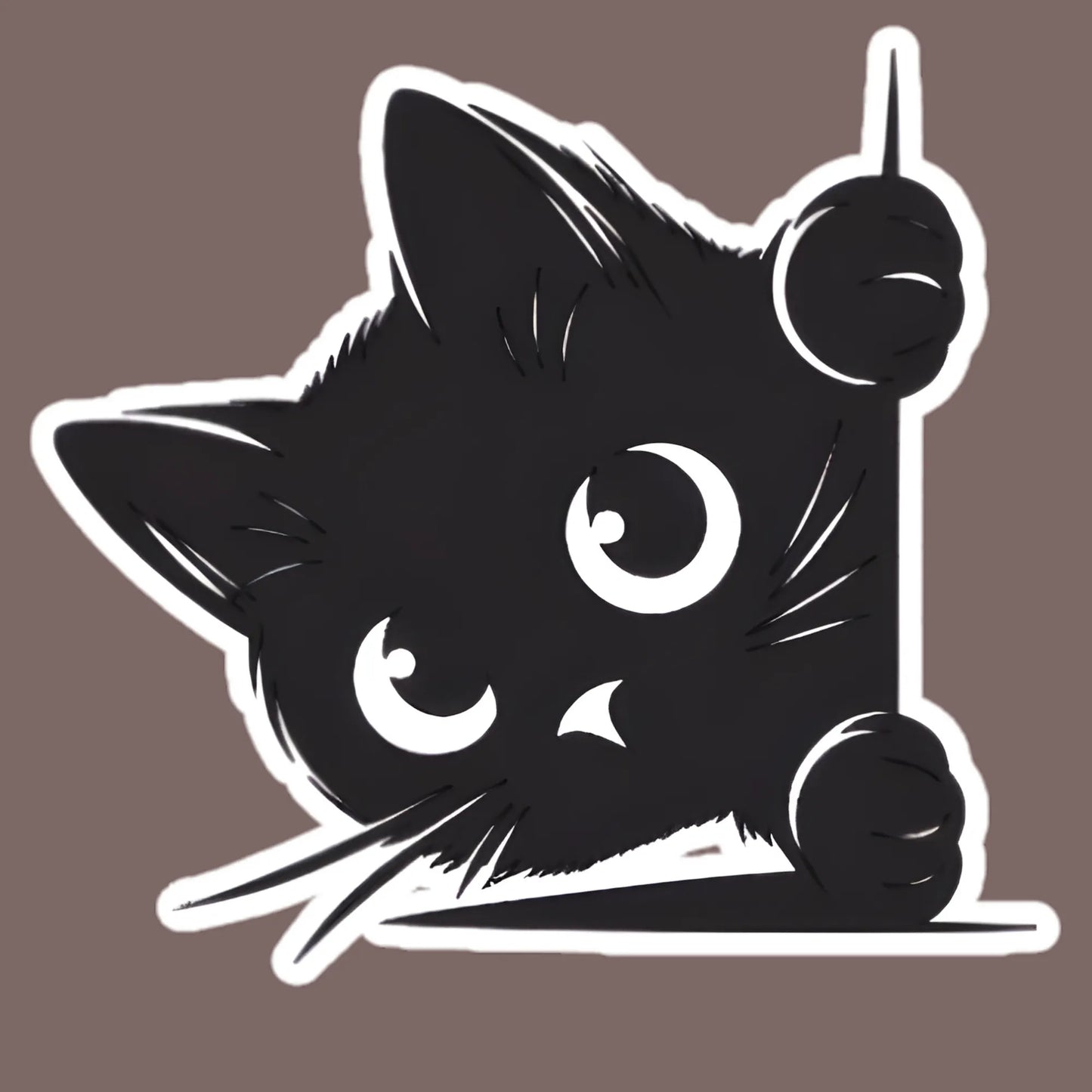 Peeking Kitten | Cat Iron-On Patch | Fabstik