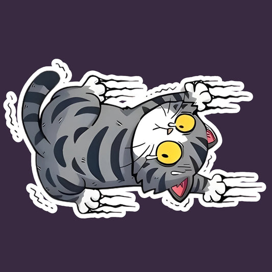 Chill Cute Cat | Cat Iron-On Patch |Fabstik