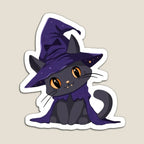 Witch Hat Black Cat | Cat Iron-On Patch | Fabstik