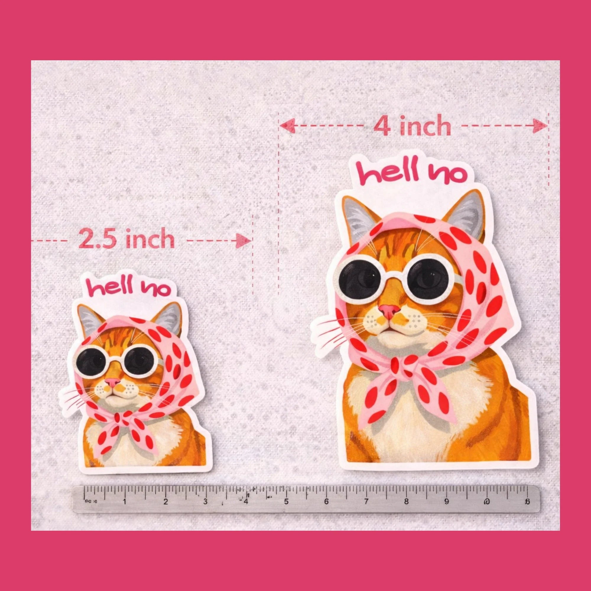 Hell No | Cat Iron-On Patch | Fabstik