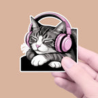 Relaxed Meow | Cat Iron-on patch | Fabstik Ministik